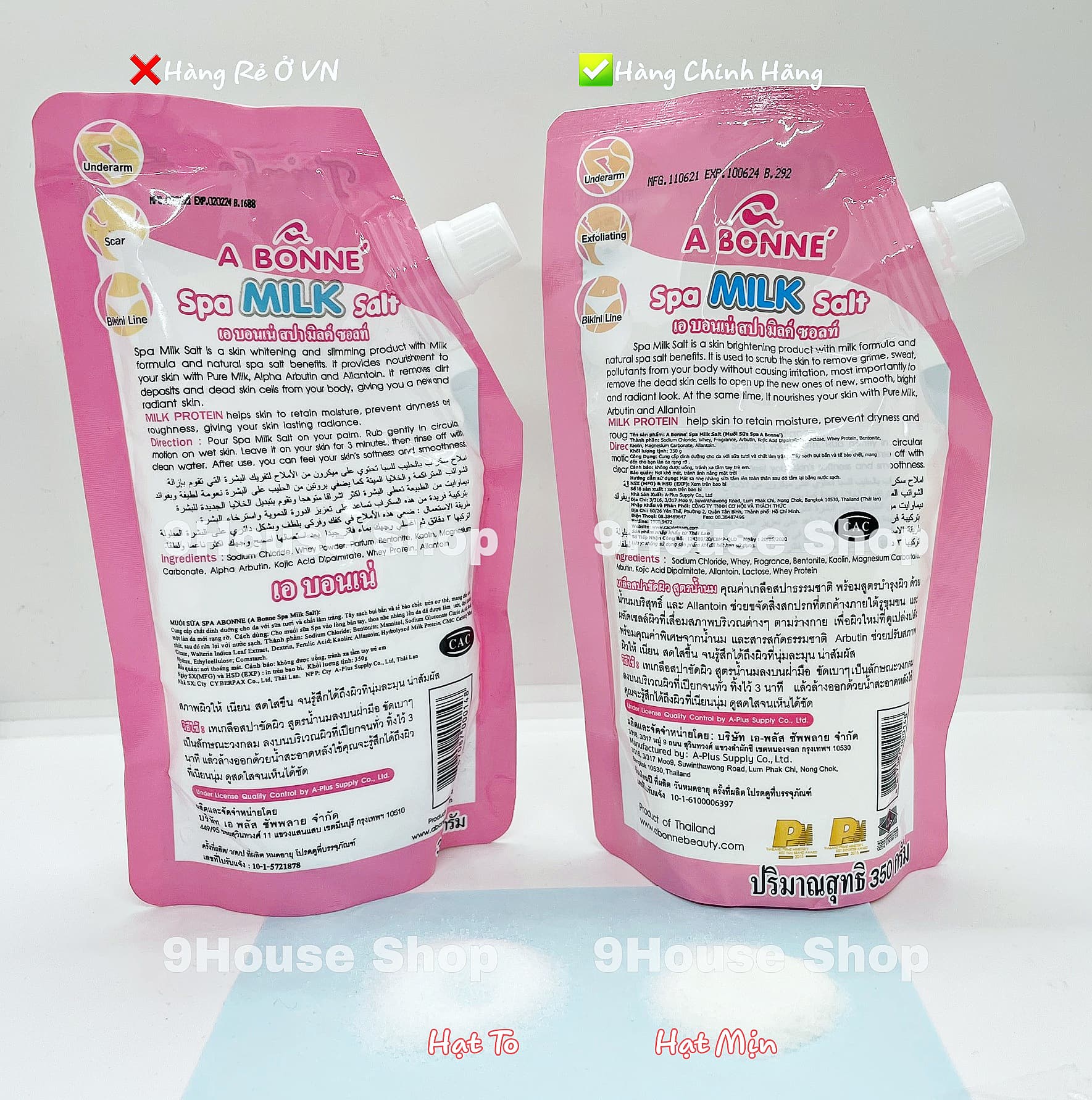 01 Muối Tắm Sữa Bò Abonne Thái Lan 350gram