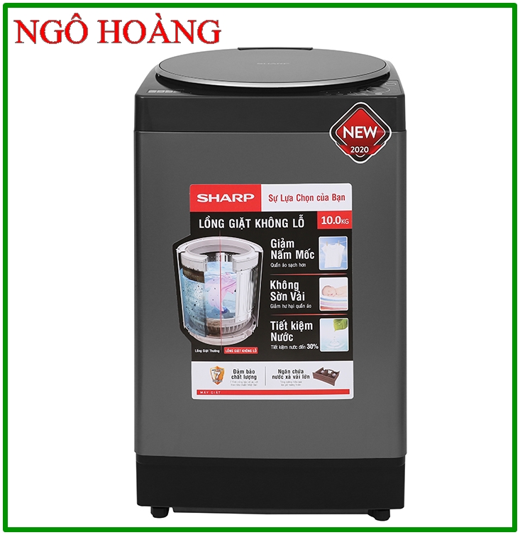 [FreeshipMAX] TRẢ GÓP 0% - Máy giặt Sharp 10.2 kg ES-W102PV-H( Miễn phí giao hàng TPHCM-Ngoại tỉnh liên hệ 0909402479)