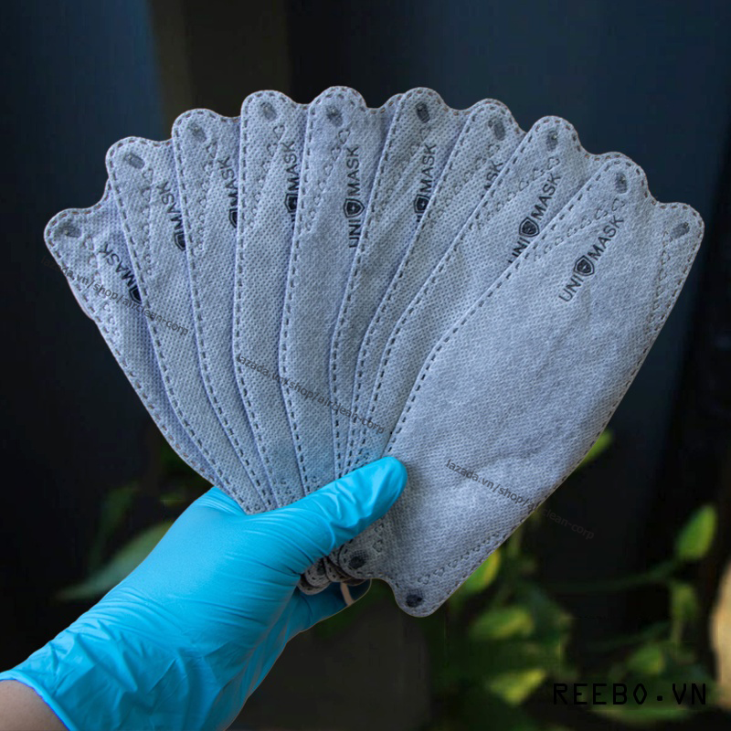Khẩu trang kf94 uni mask, tiêu chuẩn hàn quốc kf94, gói 10 chiếc