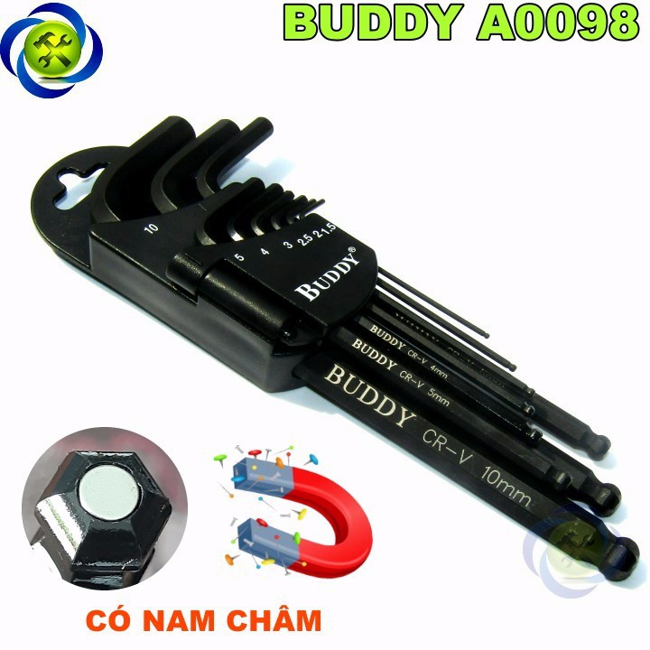 Bộ lục giác 9 cây buddy ba0098 có nam châm