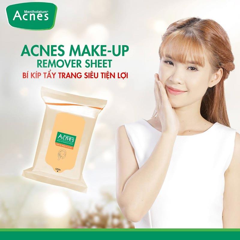 Khăn Giấy Tẩy Trang Acnes ROHTO 20 Miếng