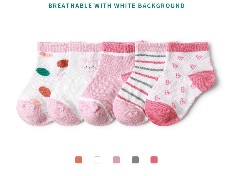 5 đôi Vớ  Cotton Cho Bé Trai Bé Gái Vớ