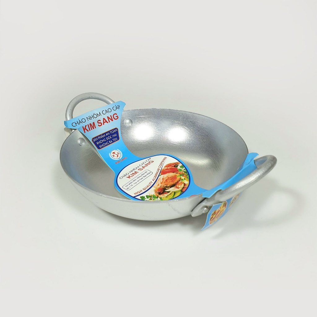Chảo nhôm 2 quai, chảo nhôm kim sang đủ size từ 16cm-40cm dày dặn, chịu nhiệt, dễ vệ sinh mta-mart2