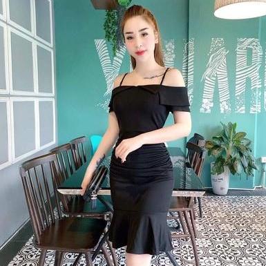 Đầm body 2 dây đuôi cá Thiết Kế Thời Trang