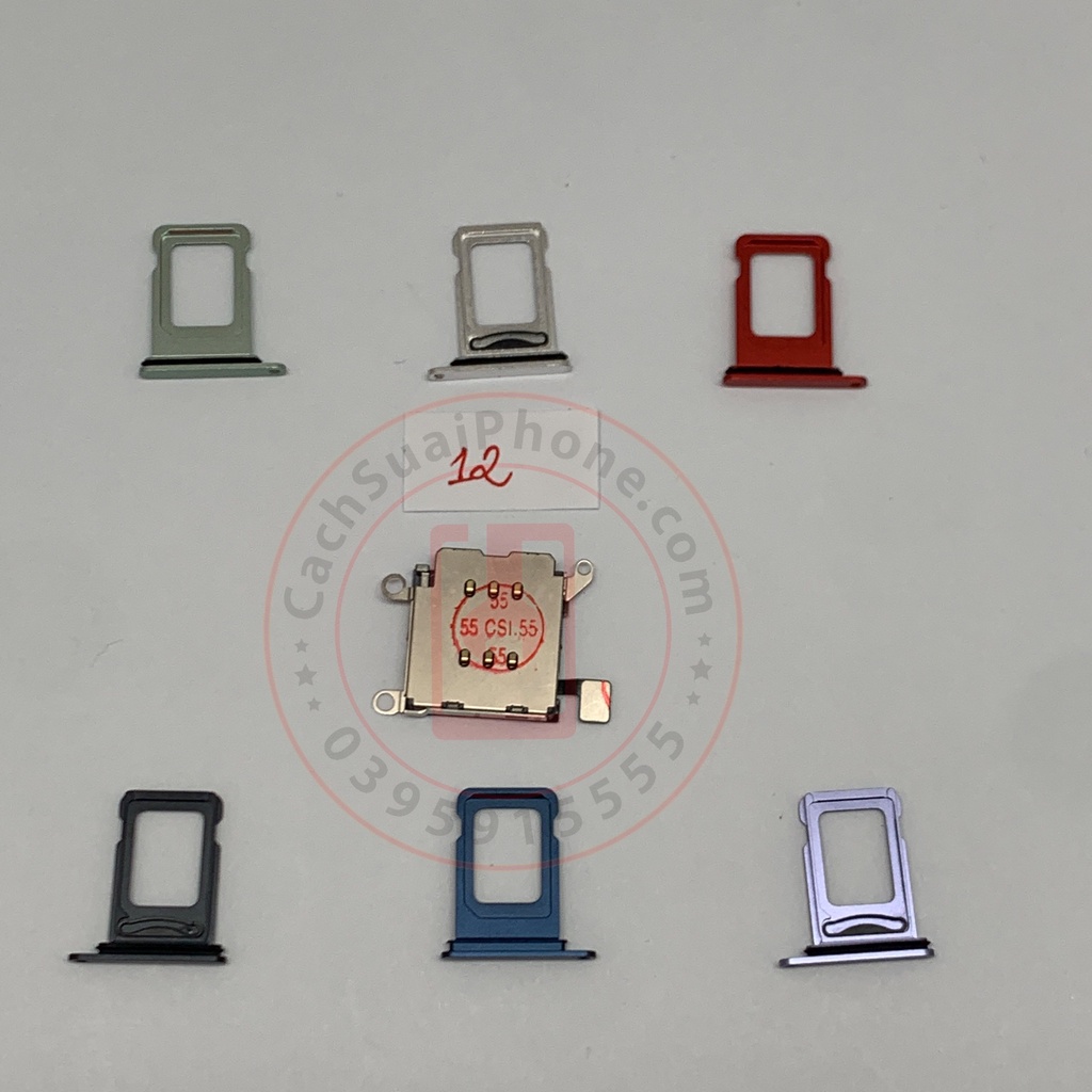 Ổ 2 Sim và Khay 2 Sim IP 12