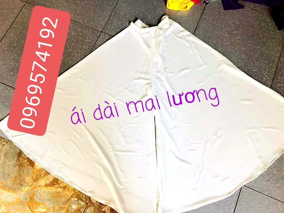 Quần lụa váy ống rộng mặc áo dài