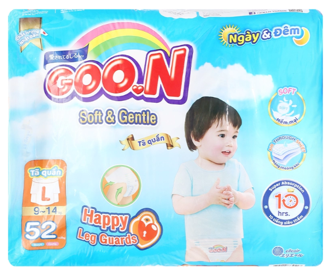 Tã quần Goon size L 52 miếng (9-14 Kg)