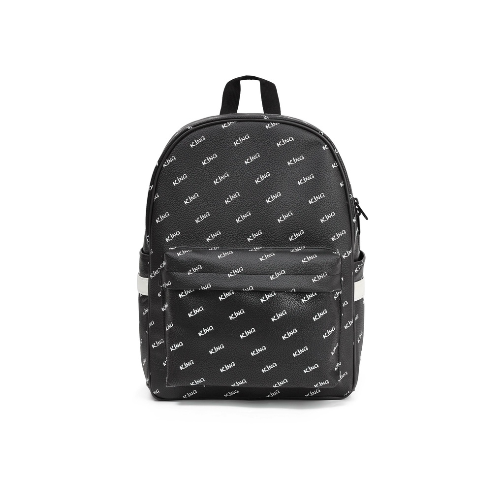 [FREESHIP MAX] Balo Da Backpack Unisex Chống Nước Balo Backpack King 2-Màu Đen king