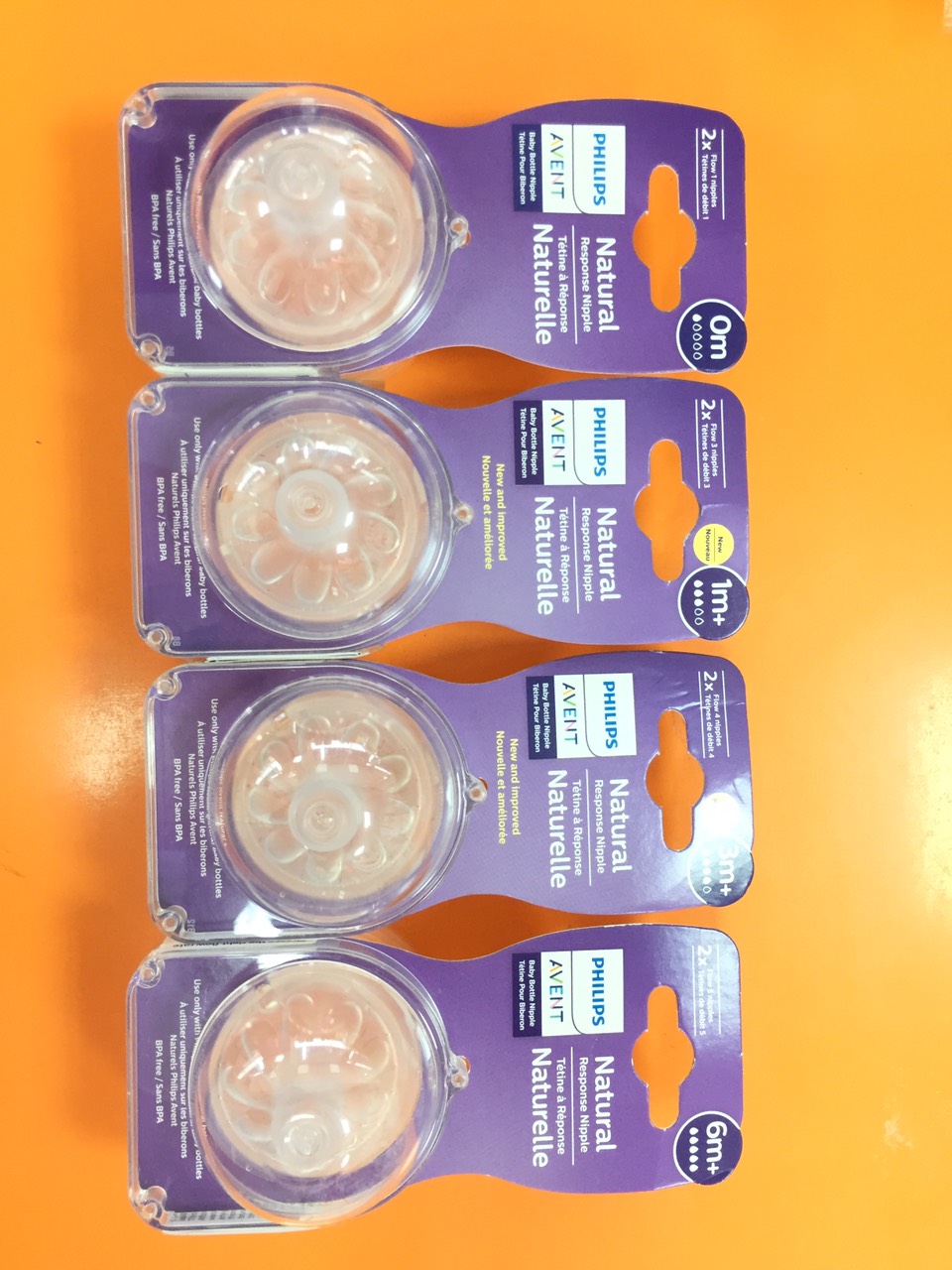 [ Set 2 núm ti ] Núm ti thay thế bình sữa Philips Event Natural siêu mền đủ các size
