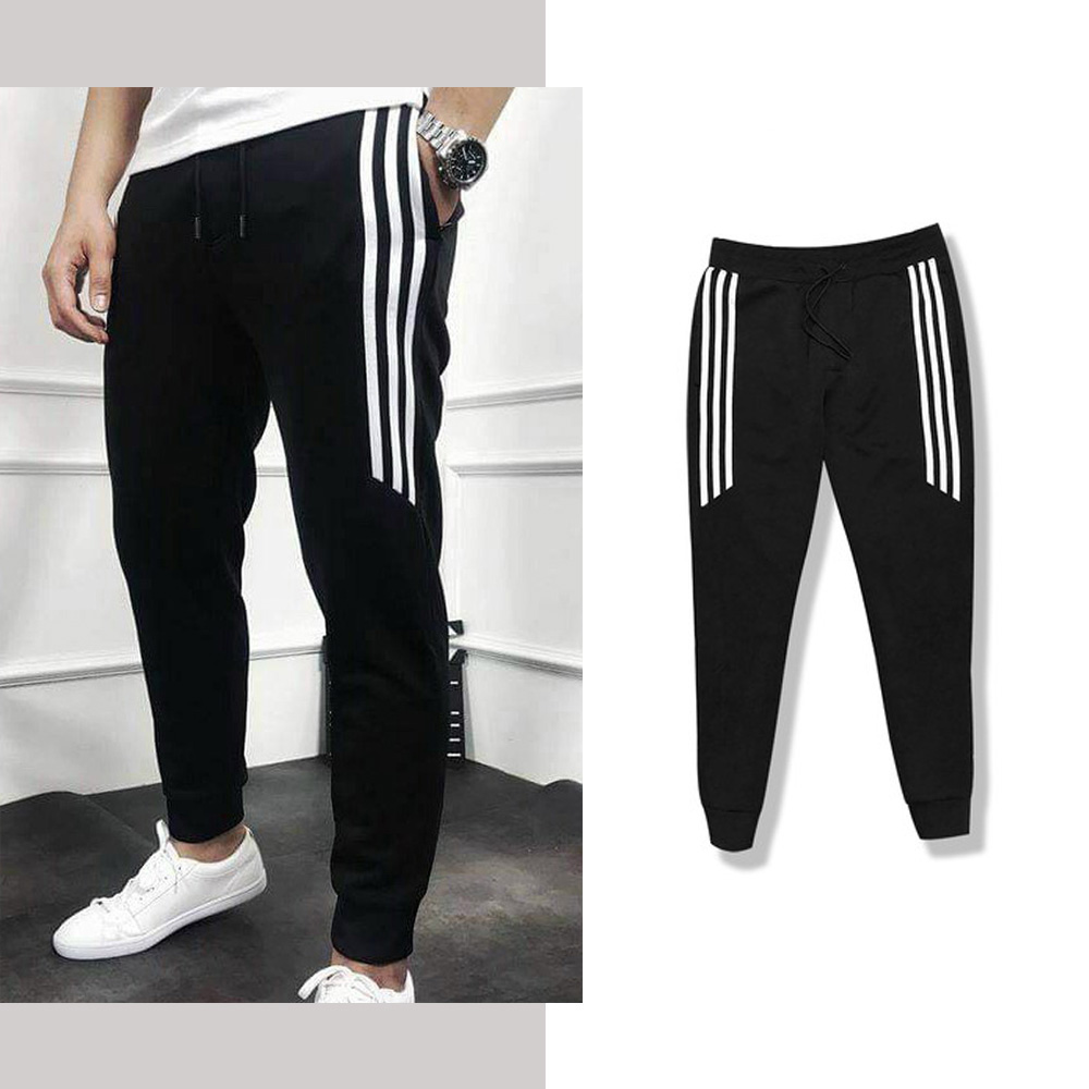 Quần dài thể thao nam Jogger 3 sọc lửng ống bo trẻ trung năng động Venado