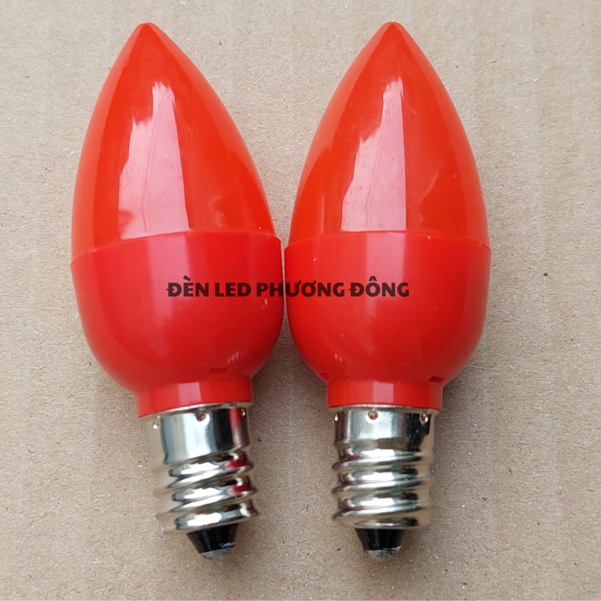Cặp bóng đèn LED Trái Ớt Đèn Quả Nhót trang trí bàn thờ ông địa
