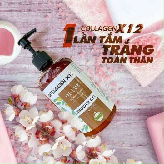 Sữa tắm trắng da Collagen X12 500ml