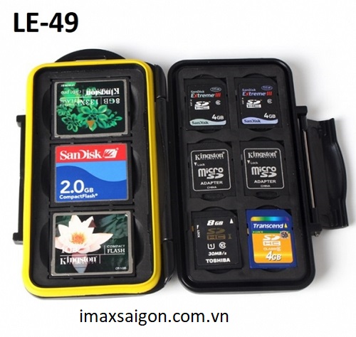 [HCM]HỘP ĐỰNG THẺ NHỚ BACKPACKER LE-49 ĐỰNG 3CF 6SD