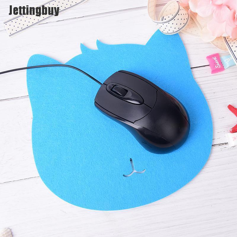 Jettingbuy Miếng Lót Chuột Chống Bụi Hình Mèo Miếng Lót Chuột Cho Máy Tính Máy Tính Xách Tay Màu Hồng