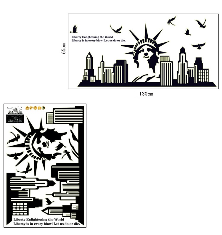 [HCM]Decal dán tường Dạ quang New York DDQ005 ( 60 x 160 cm)