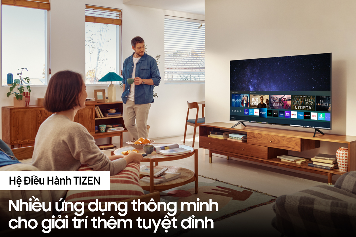[Miễn phí vận chuyển] Smart Tivi Samsung 4K 43inch 43AU7700