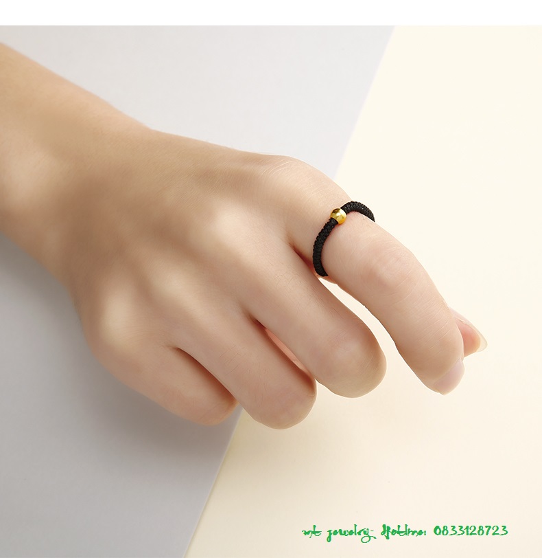 nhẫn bi vàng 18k