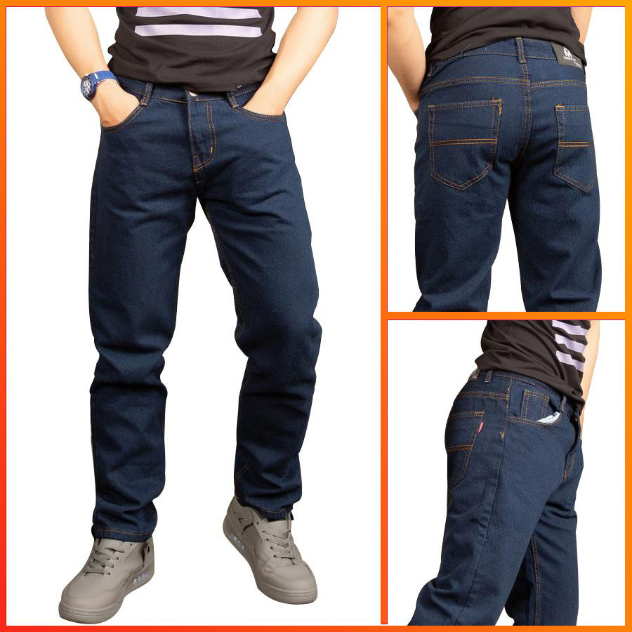 [Hoàn Tiền 15%] [HCM]Quần jean nam ống suông vải dày đẹp không phai màu đường chỉ may chắc chắn SG63 Saosaigon