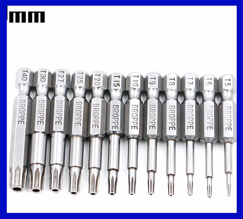 Bộ hoa thị - Lục giác bông có lỗ dài 50mm cho máy khoan, máy bắn vít thương hiệu BROPPE