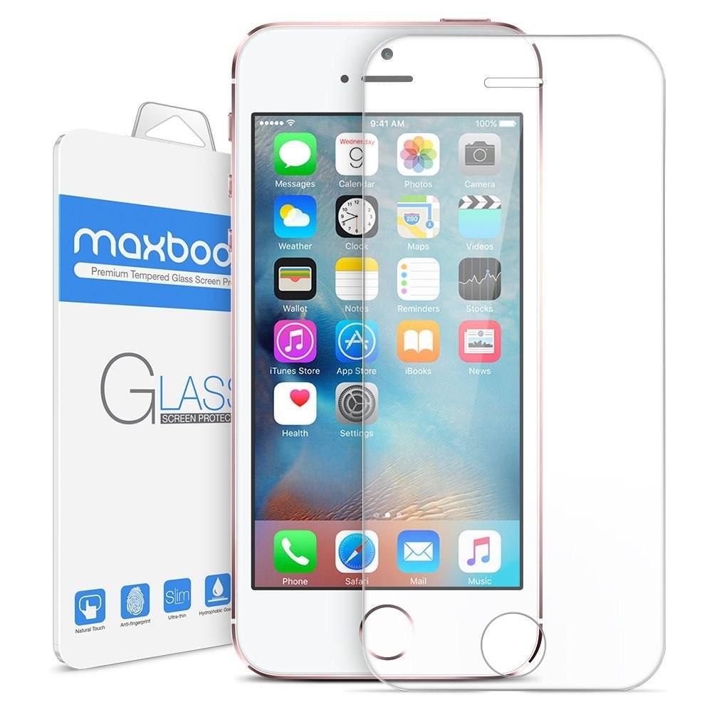 Kính cường lực trong suốt Iphone 5 / 5s / 5SE / 5C (Kèm miếng lau)