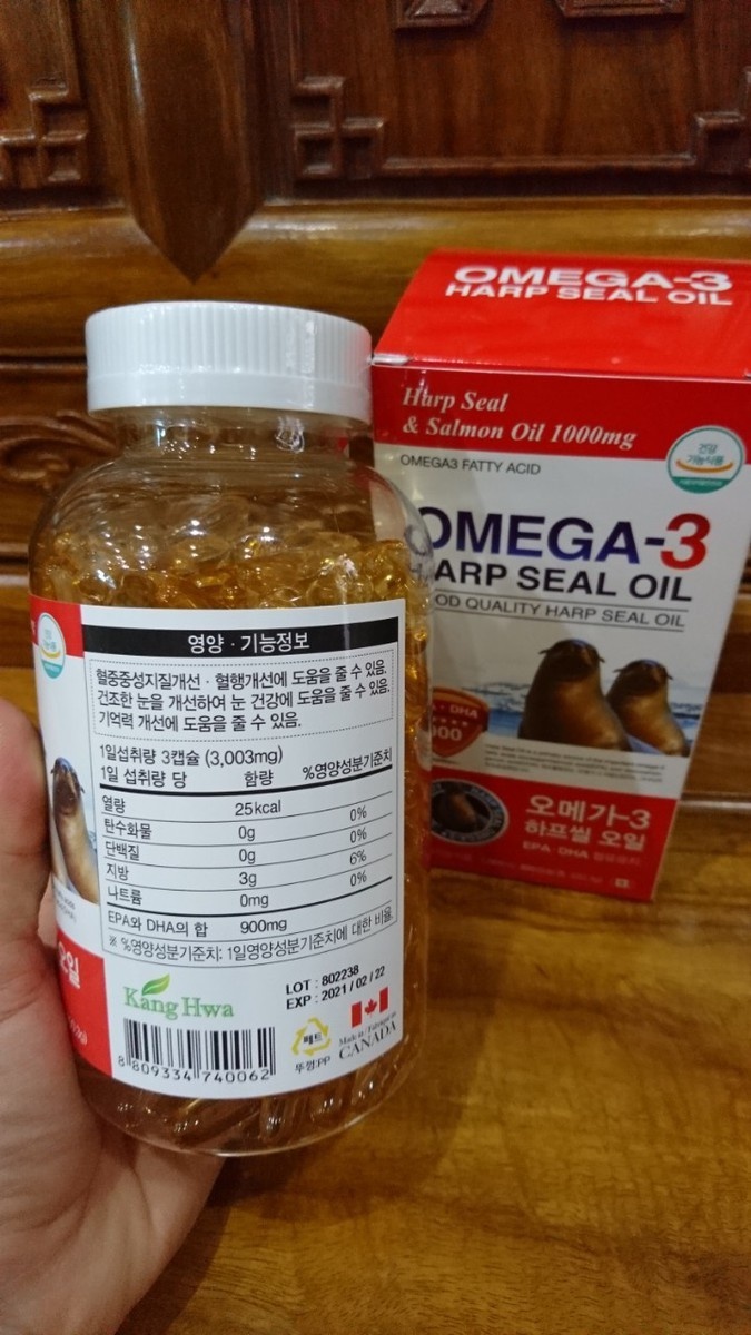 Tinh Dầu 2 HC Omega 3 Hàn Quốc - Màu Đỏ