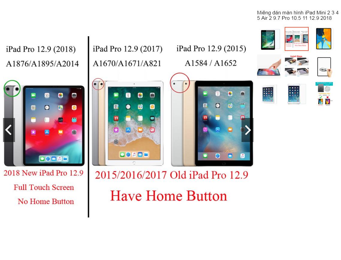 [HCM]Miếng dán cường lực cao cấp dành cho Ipad 5(9.7)2017