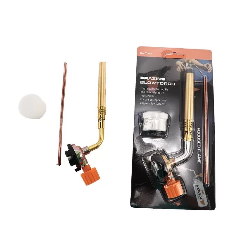 Khò gas mini bằng đồng dùng cho bình ga mini,đèn khò hàn ống đồng,đèn khò gas,đèn khò ga 2 nòng,đầu khò ga tự động