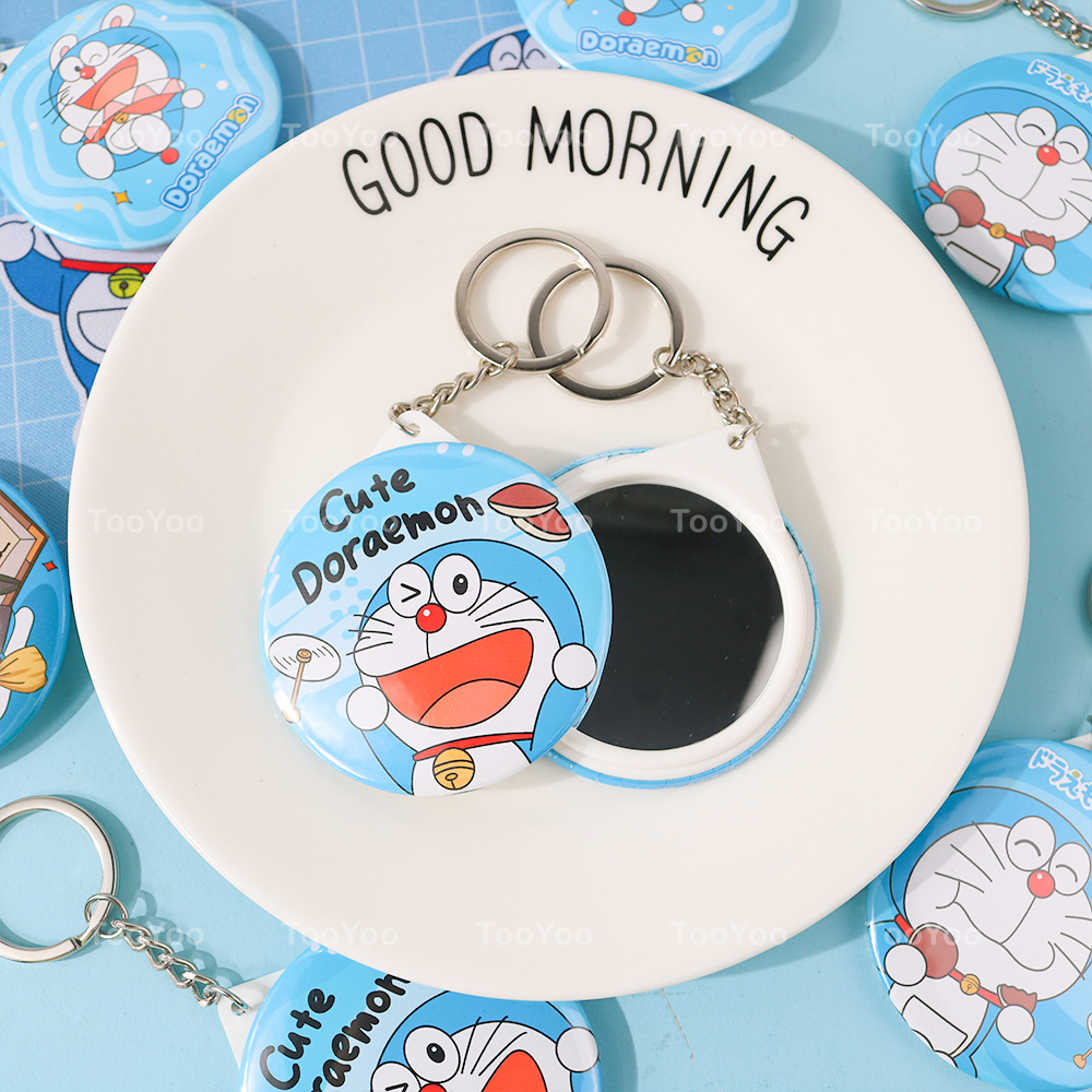 Móc khóa gương mini doraemon doremon dễ thương cute mon0529