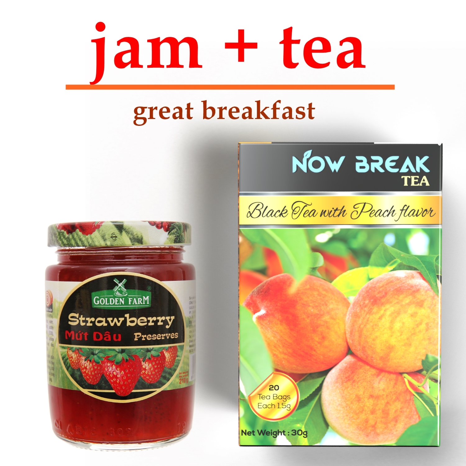 SET 03 túi TRÀ QUẾ Now Break Tea