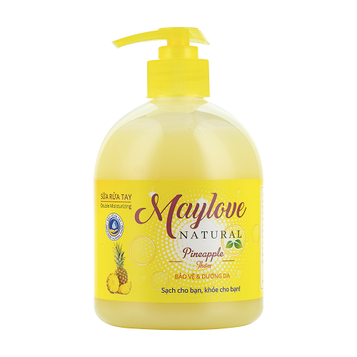 Combo 4 Chai Sữa rửa tay Maylove (2 Pineapple+ 2 Hoa Phượng) 500ml