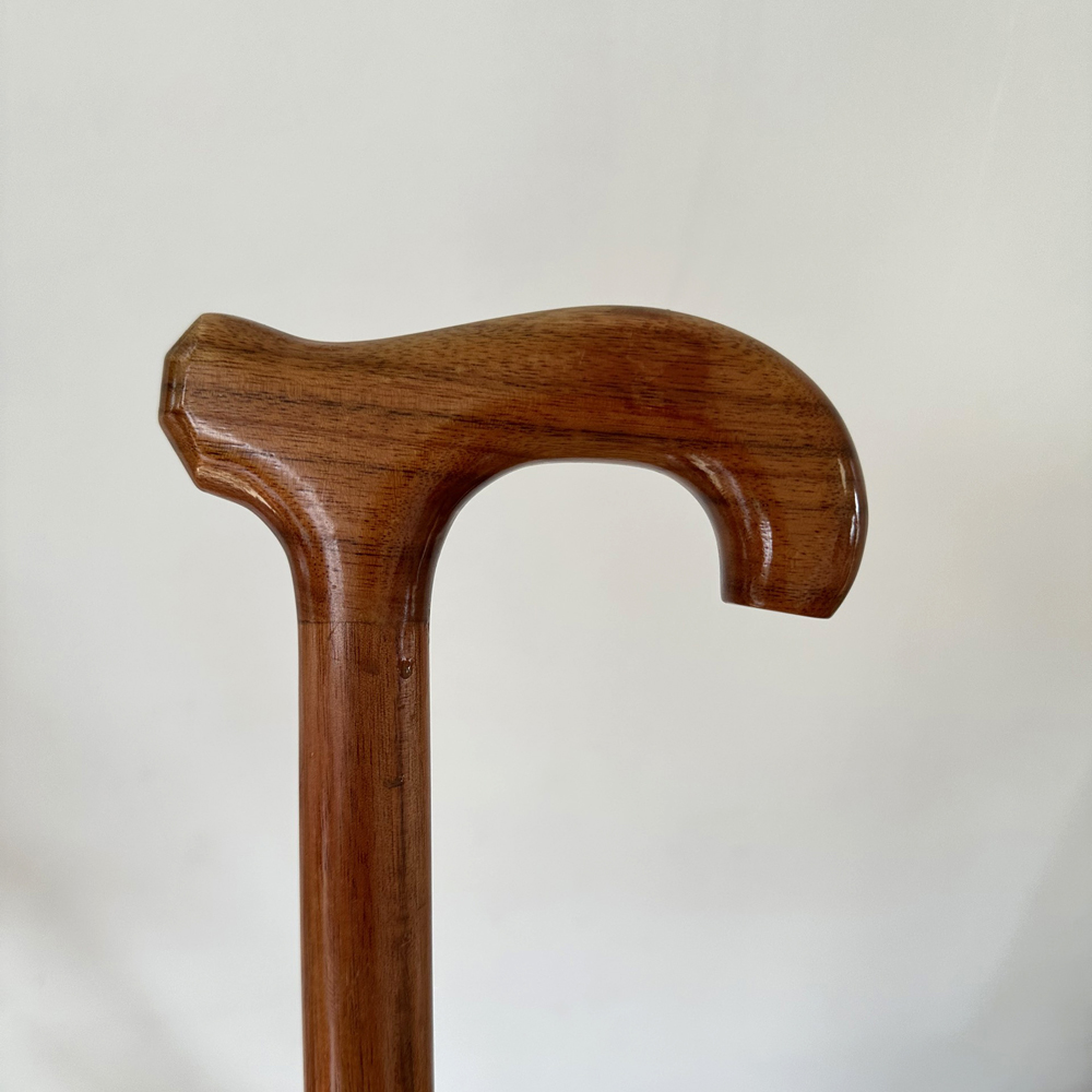 [Type 1] batoong wood stick for elder-wooden walking aid for elder-L handle-solid tree wood