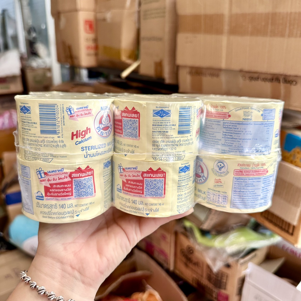 Sữa gấu nestle thái lan giầu canxi