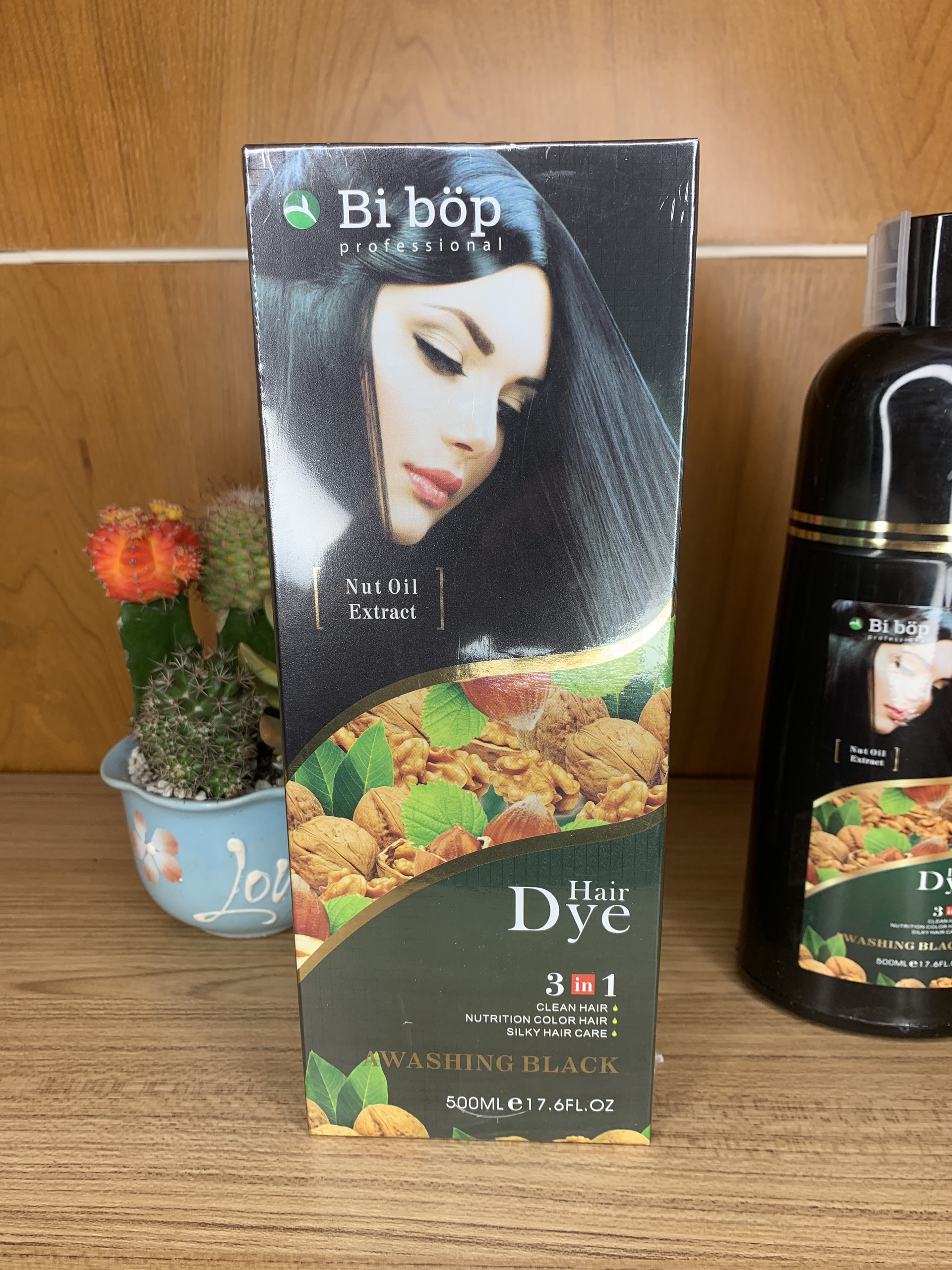 Dầu Gội Phủ Tóc Bạc Bibop 500ml ( Gội Là Đen Bibop )