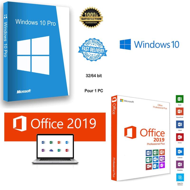 Bảng giá Bản quyền sử dụng Windows 10 Pro 32/64 bit + MS Office 2019 Phong Vũ