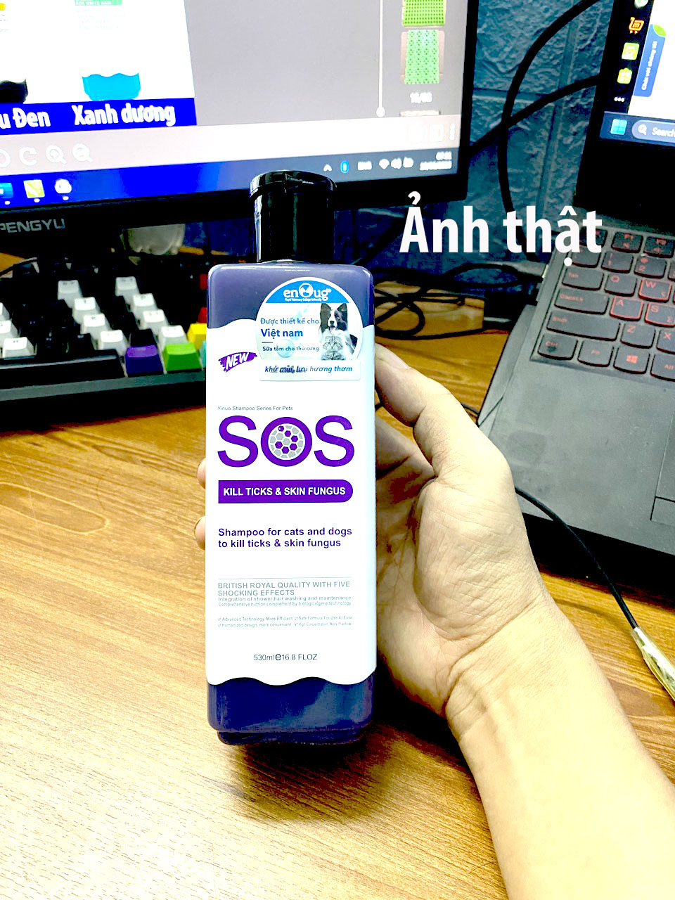 Sữa tắm cho chó mèo SOS new