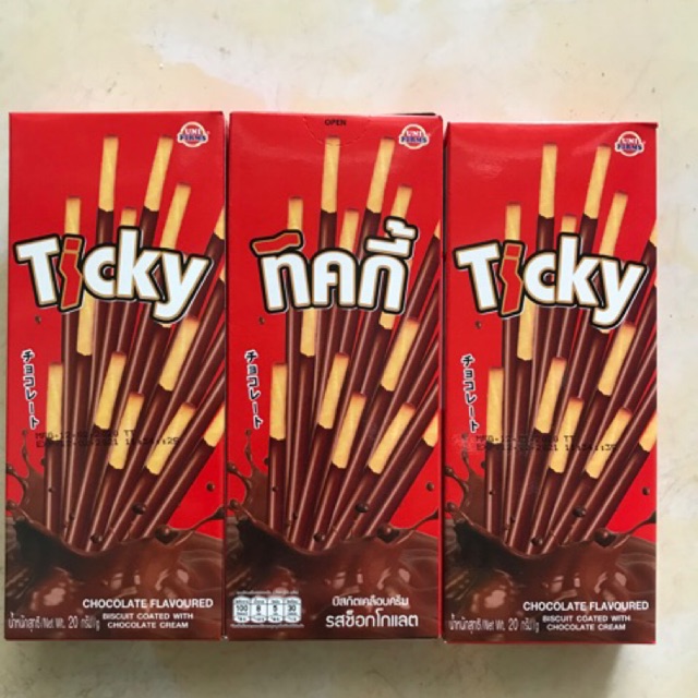 Combo 5 bánh que ticky kem socola 20g