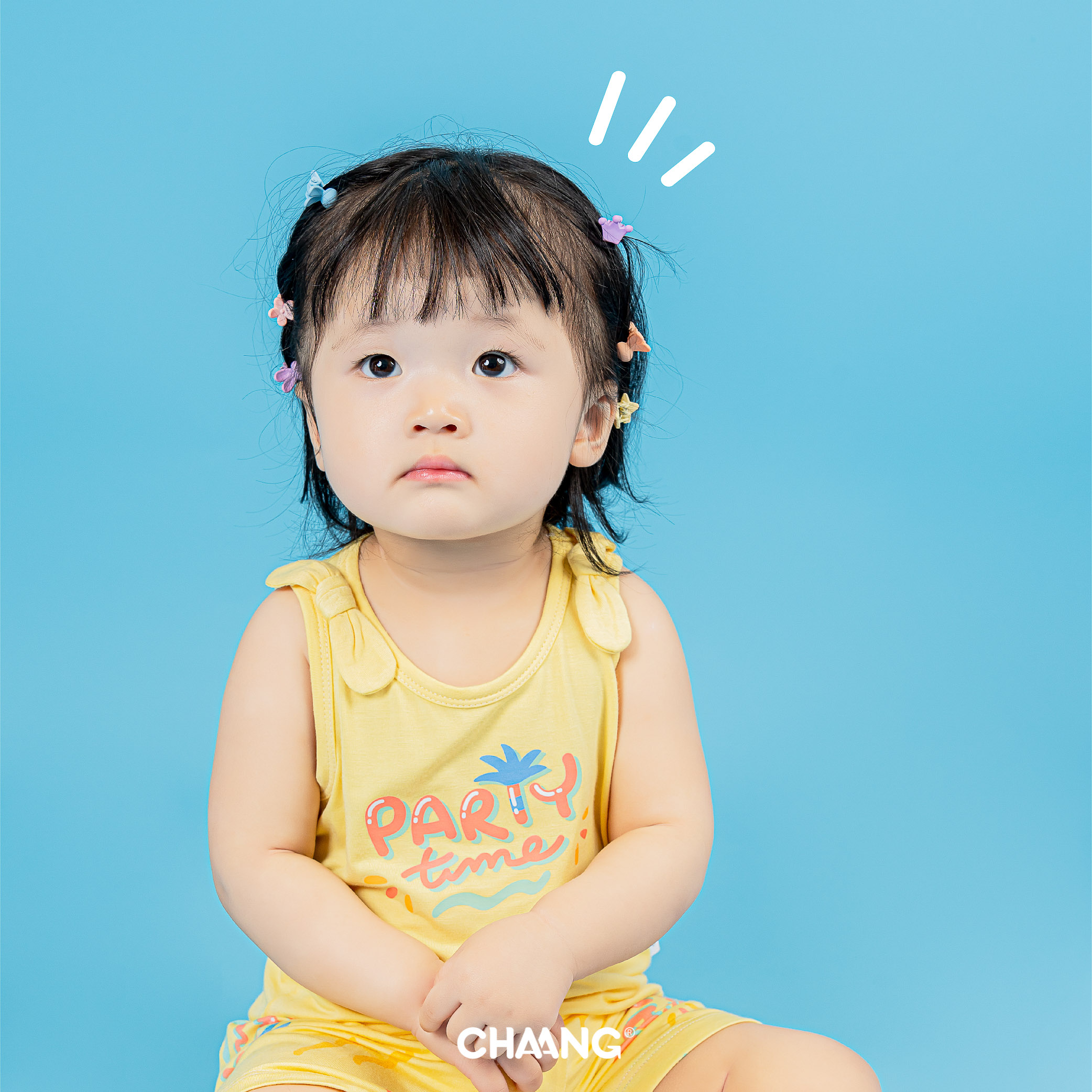 [CHAANG] Bộ ba lỗ nơ bé gái Pool Chaang