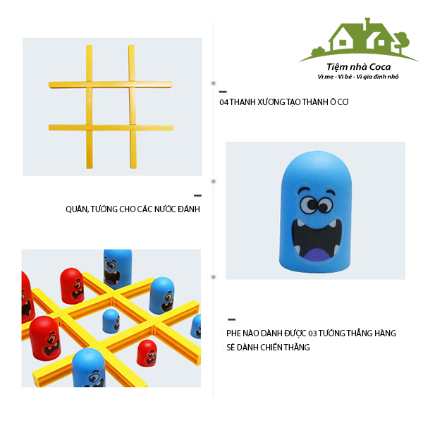 Bộ đồ chơi cờ caro vui nhộn thế hệ mới