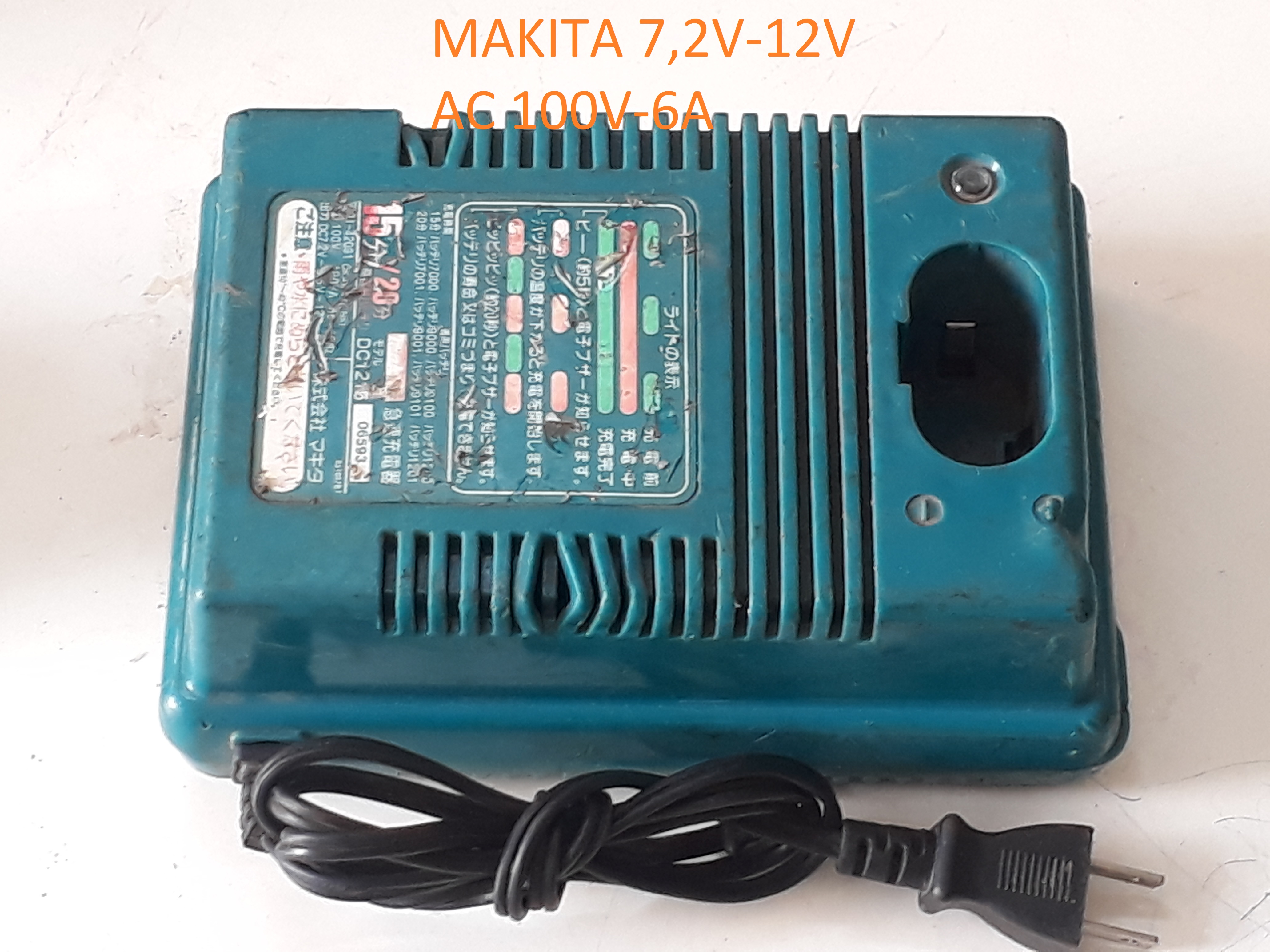 Xạc pin máy vít, máy khoan bãi Nhật 7,2v-24v