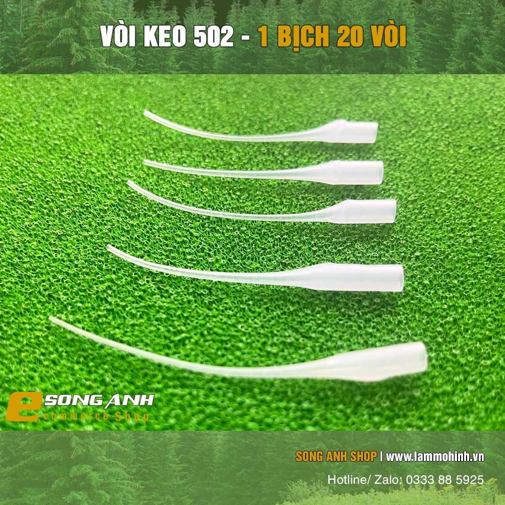 Vòi keo 502 ( 1 bịch 20 vòi )