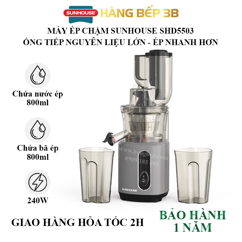 Máy ép chậm sunhouse shd5503 - hàng bếp 3b