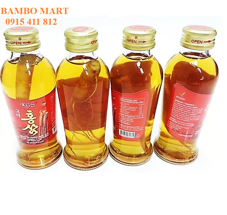 NƯỚC HỒNG SÂM CỦ HÀN QUỐC KGS 10 CHAI