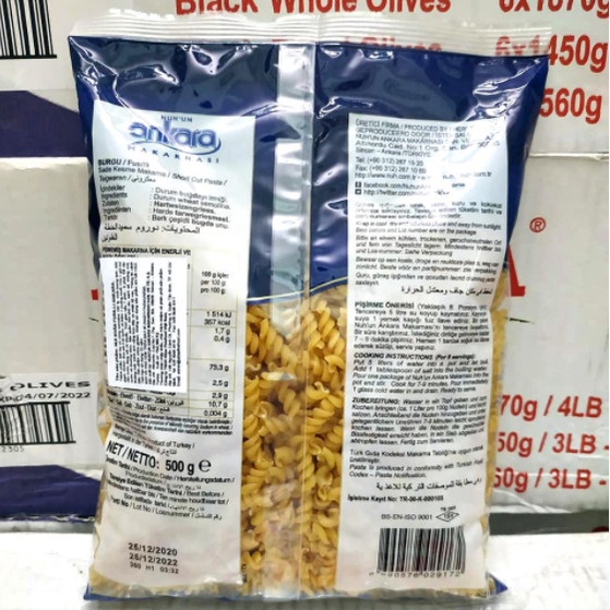 Mỳ ống spaghetti Ankara 500g