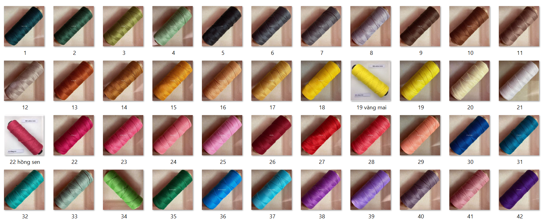 SỢI DỆT COTTON TRƠN CRAFTYAN