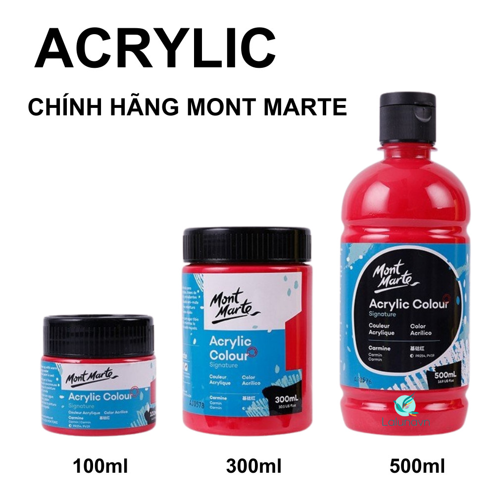 Màu acrylic 3D Mont Marte 100ml cao cấp của ÚC ,vẽ tranh tường, giầy...