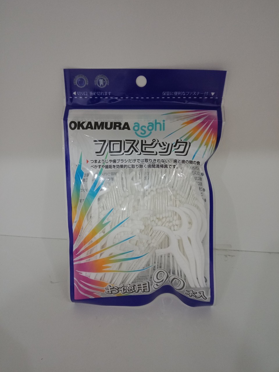 5 gói Chỉ kẽ răng Okamura Asahi gói 90 cây