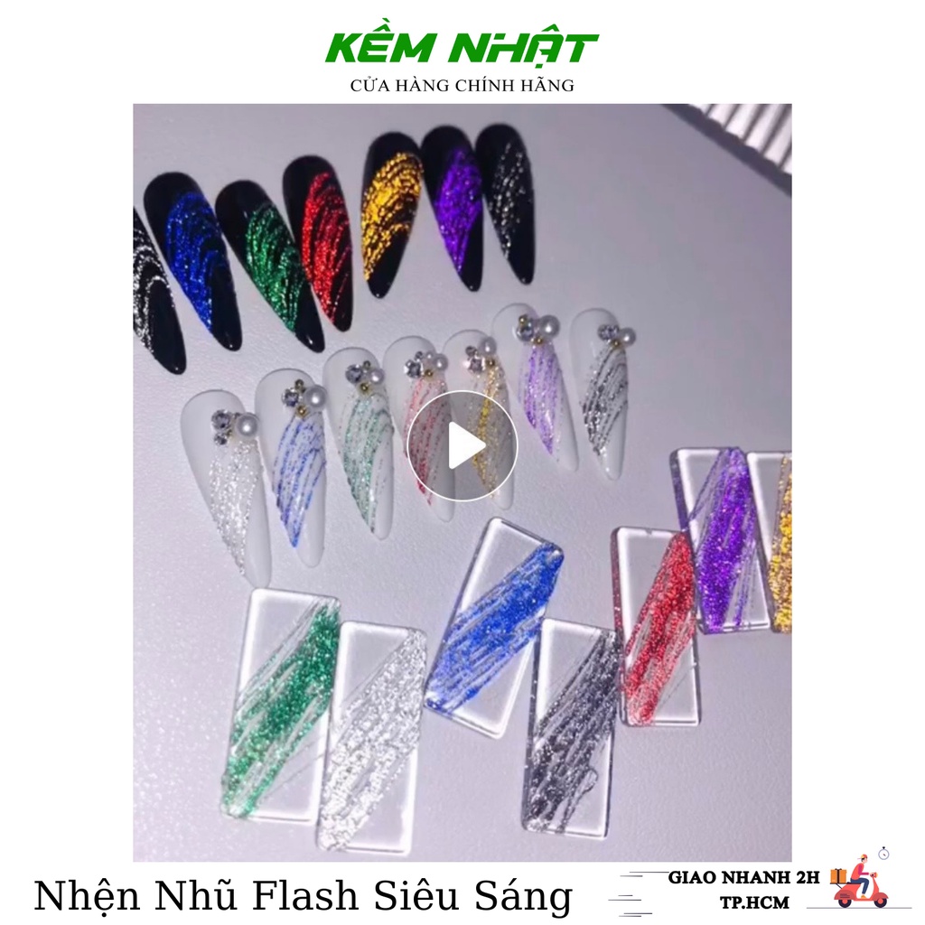Gel Nhện Nhũ Flash Siêu Sáng Huaxi