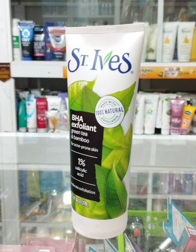 [HCM]Sữa rửa mặt TẨY TẾ BÀO CHẾT MẶT ST.IVES trà xanh ( 50g - 170g) - Mỹ