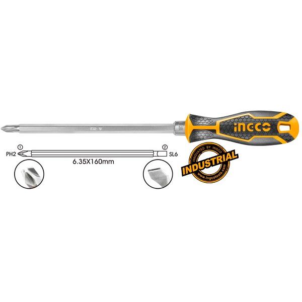 Tuốc nơ vít (tô vít) 2 đầu INGCO AKISD0201