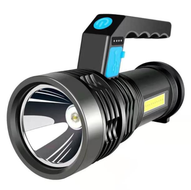 2 modes battery operated rechargeable flashlight hand torch with super bright side light-mini flashlight-handheld cam-Storm Light